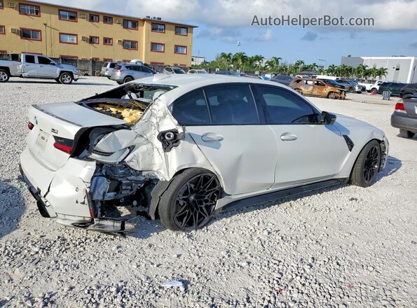 WBS33AY05MFL34986 2021 BMW M3 White Задня права чверть