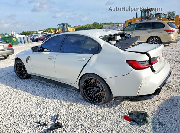 WBS33AY05MFL34986 2021 BMW M3 White Задня ліва чверть