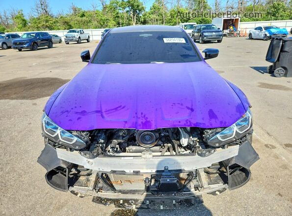 WBS33AY08MFL43116 2021 BMW M3 Purple წინა ხედი