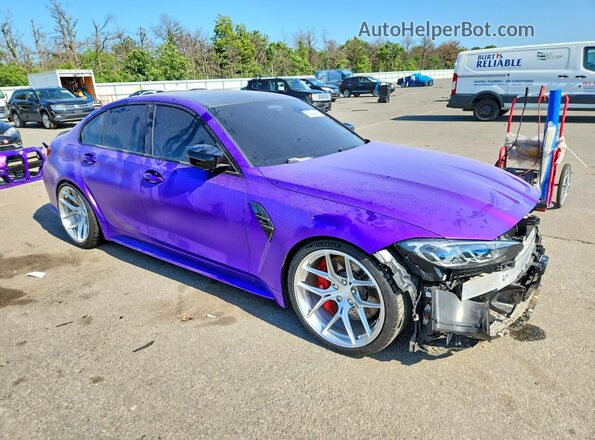 WBS33AY08MFL43116 2021 BMW M3 Purple წინა მარჯვენა