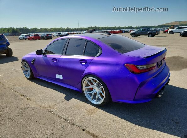 WBS33AY08MFL43116 2021 BMW M3 Purple უკანა მარცხენა