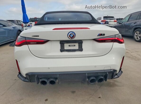 WBS33BA05PCL64740 2023 BMW M4 White Вид ззаду