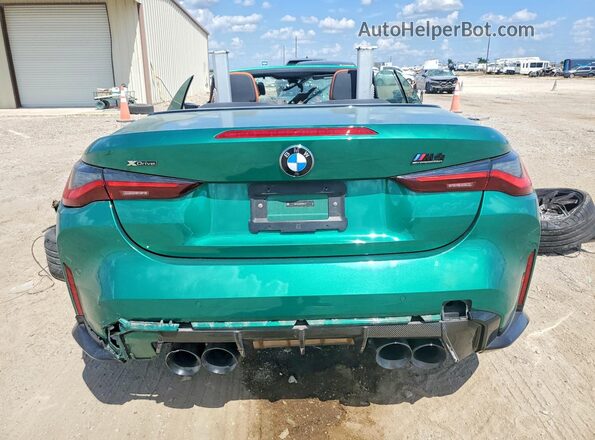 WBS33BA06RCP30112 2024 BMW M4 Green Вид ззаду