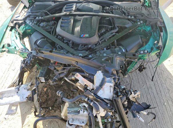 WBS33BA06RCP30112 2024 BMW M4 Green Вид задньої частини салону