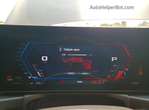 WBS33HJ02SFU33751 2025 BMW M3 Black Instrument cluster view