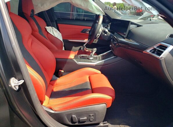 WBS33HJ02SFU33751 2025 BMW M3 Black Front interior view