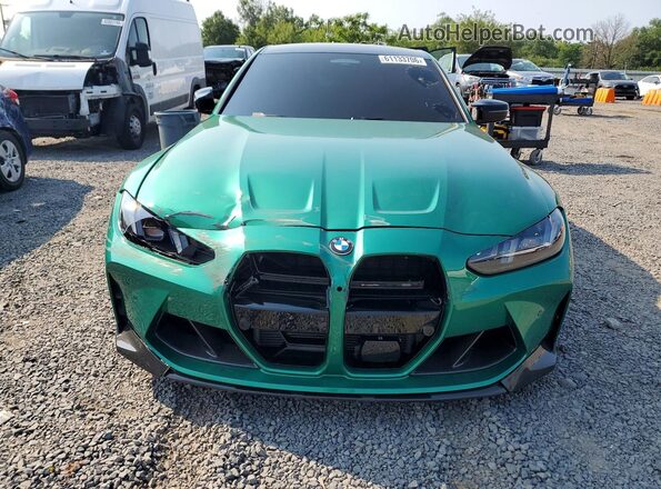 WBS33HJ03SFT73284 2025 BMW M3 Green Դիմացի տեսք
