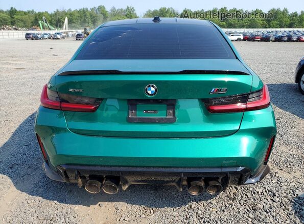 WBS33HJ03SFT73284 2025 BMW M3 Green Հետևի տեսք