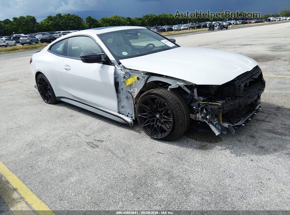 WBS33HK09VCY33729 2026 BMW M4 COMPETITION White Вид спереду