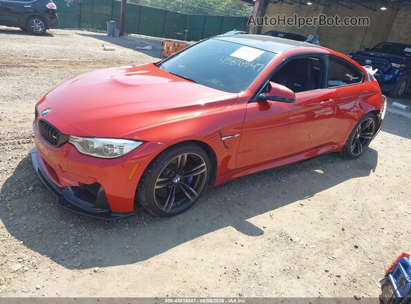 WBS3R9C54GK335834 2016 BMW M4 Orange Передня ліва чверть