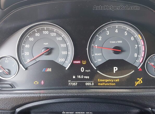 WBS3R9C54GK335834 2016 BMW M4 Orange Вид задніх сидінь