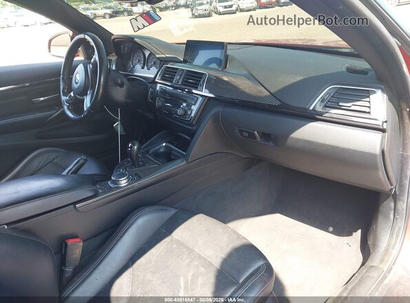 WBS3R9C54GK335834 2016 BMW M4 Orange Вид салону спереду