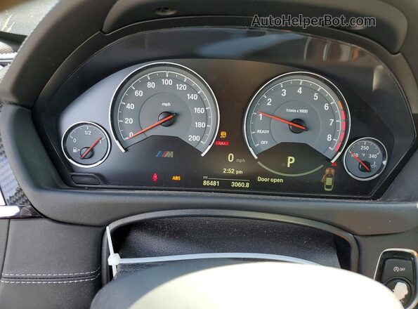 WBS3R9C5XGK337958 2016 BMW M4 Черный Вид щитка приборов