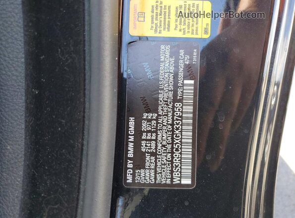 WBS3R9C5XGK337958 2016 BMW M4 Черный Вид подкапотного пространства