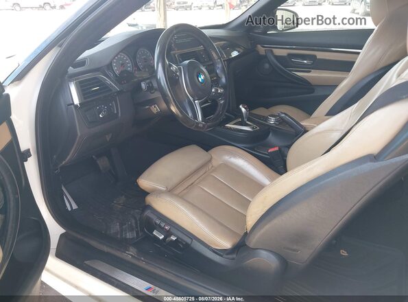 WBS3U9C51GP969300 2016 BMW M4 White Front interior view