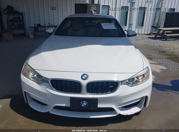 WBS3U9C51GP969300 2016 BMW M4 White Instrument cluster view