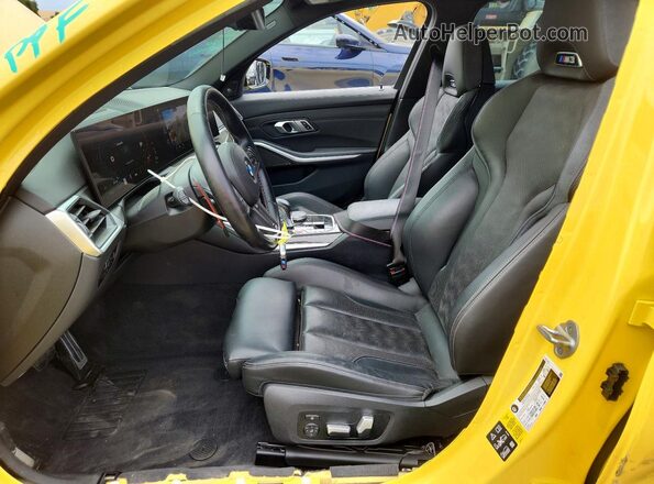 WBS43AY01PFN90020 2023 BMW M3 Yellow Սալոնի դիմացի տեսք