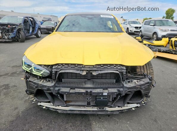 WBS43AY01PFN90020 2023 BMW M3 Yellow Դիմացի տեսք