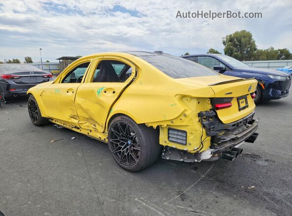 WBS43AY01PFN90020 2023 BMW M3 Yellow Հետևի ձախ