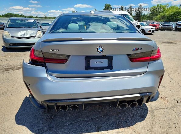 WBS43AY01RFS41331 2024 BMW M3 Silver Vista trasera