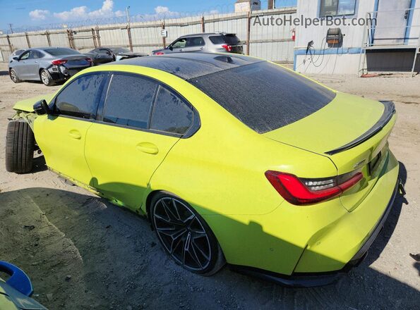 WBS43AY02RFS71115 2024 BMW M3 Green Rear left