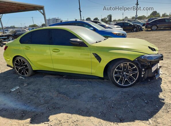 WBS43AY02RFS71115 2024 BMW M3 Green Front right
