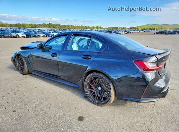 WBS43AY05PFN51110 2023 BMW M3 Black Trasero izquierdo