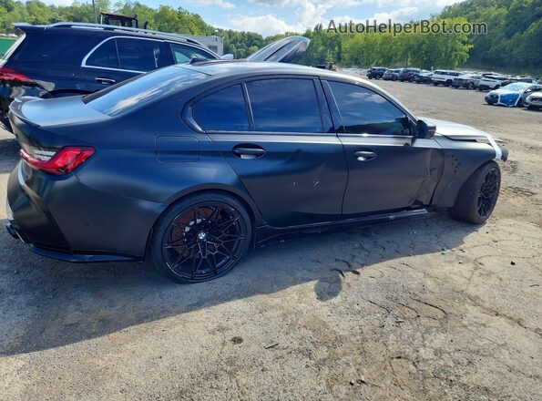 WBS43AY05PFP72772 2023 BMW M3 Черный Передняя правая четверть