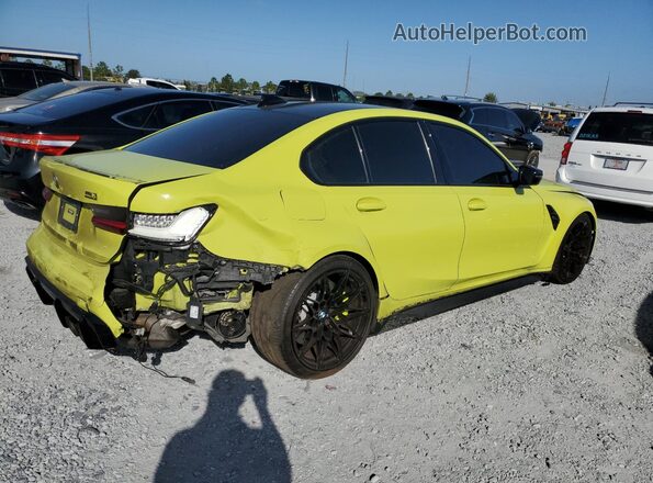 WBS43AY06NFL71812 2022 BMW M3 Зеленый Задняя правая четверть