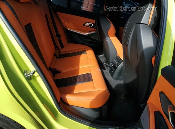 WBS43AY06NFL71812 2022 BMW M3 Зеленый Вид задних сидений