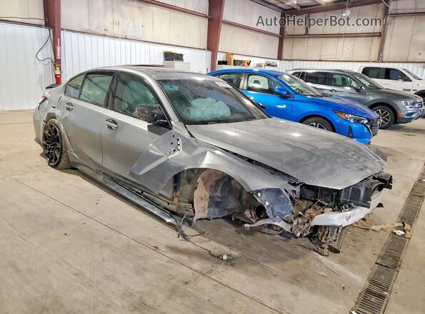 WBS43AY06PFR40709 2023 BMW M3 Gray Передня права чверть