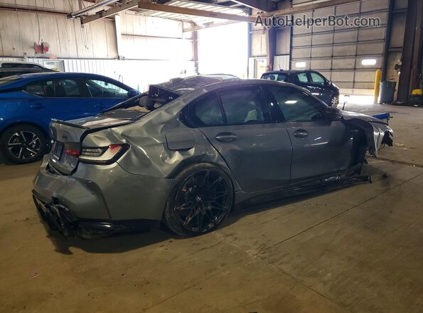 WBS43AY06PFR40709 2023 BMW M3 Gray Задня права чверть