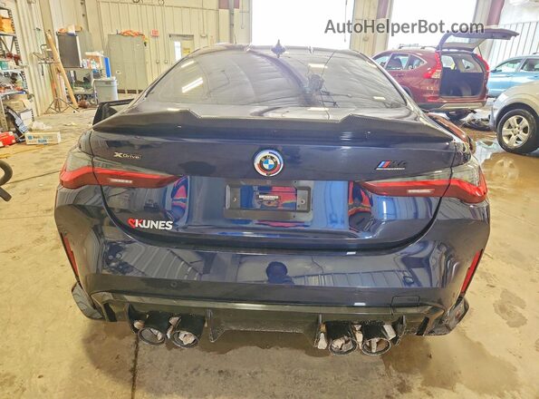 WBS43AZ02PCM26176 2023 BMW M4 Blue Widok z tyłu