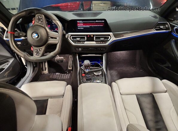 WBS43AZ02PCM26176 2023 BMW M4 Blue Widok deski rozdzielczej