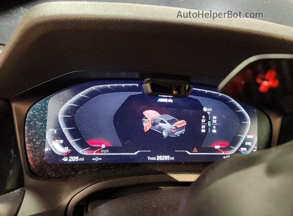 WBS43AZ02PCM26176 2023 BMW M4 Blue Widok zestawu wskaźników