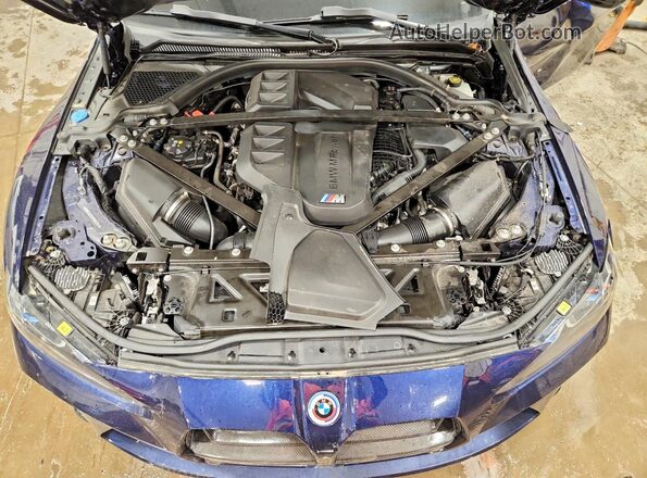 WBS43AZ02PCM26176 2023 BMW M4 Blue Widok wnętrza z tyłu