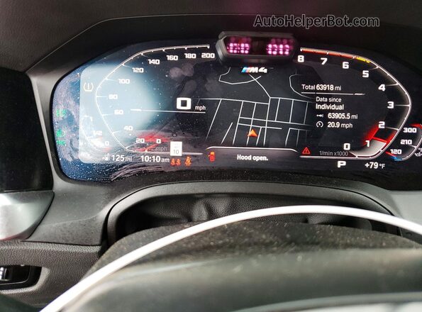 WBS43AZ05NCL01251 2022 BMW M4 Charcoal Vista del cuadro de instrumentos