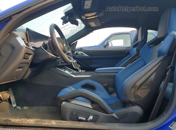 WBS43AZ07RCP78088 2024 BMW M4 Blue Вид салону спереду