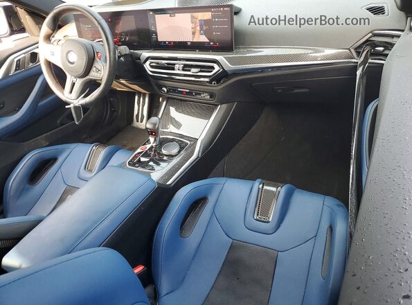 WBS43AZ07RCP78088 2024 BMW M4 Blue Вид панелі приладів
