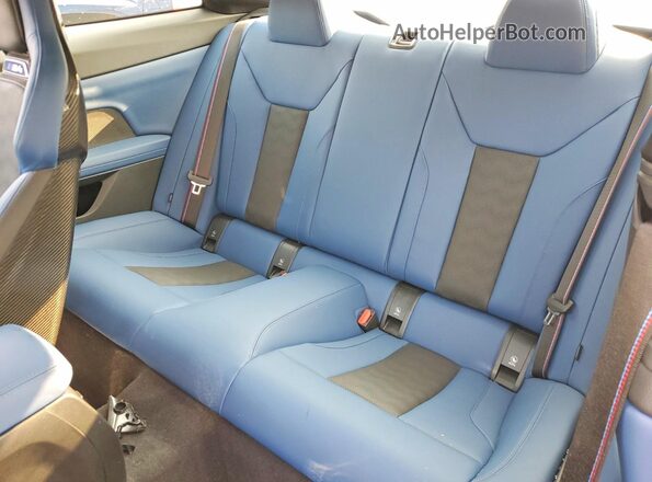 WBS43AZ07RCP78088 2024 BMW M4 Blue Вид задніх сидінь