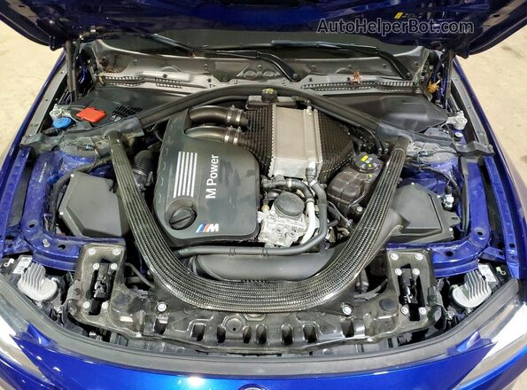 WBS4Y9C08LFH98786 2020 BMW M4 Blue Սալոնի հետևի տեսք