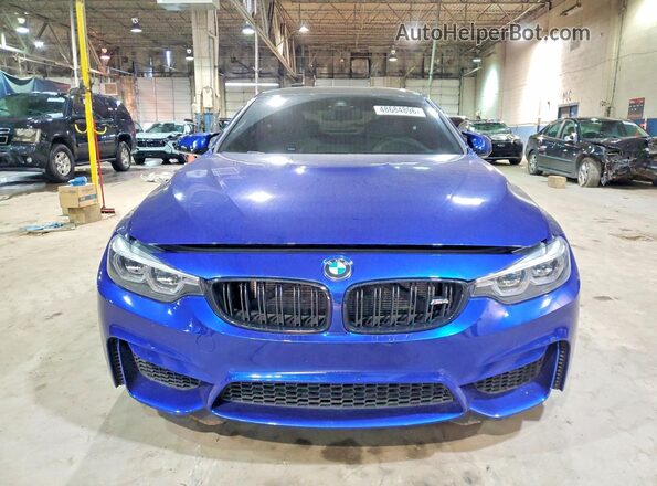 WBS4Y9C08LFH98786 2020 BMW M4 Blue Դիմացի տեսք
