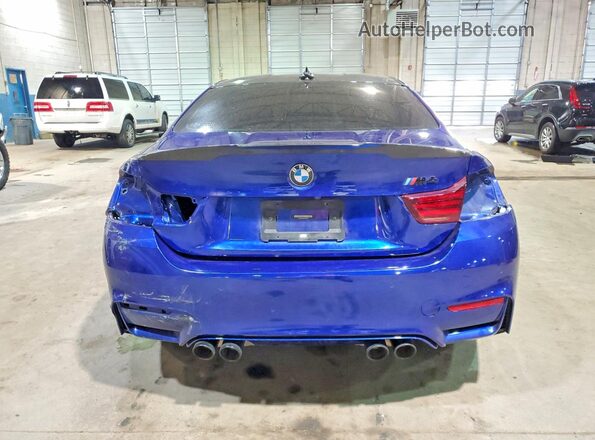 WBS4Y9C08LFH98786 2020 BMW M4 Blue Հետևի տեսք