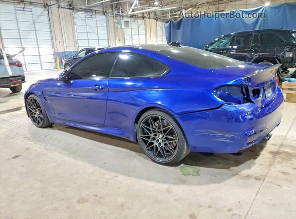 WBS4Y9C08LFH98786 2020 BMW M4 Blue Հետևի ձախ