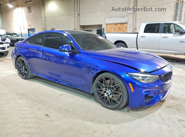WBS4Y9C08LFH98786 2020 BMW M4 Blue Առջևի աջ