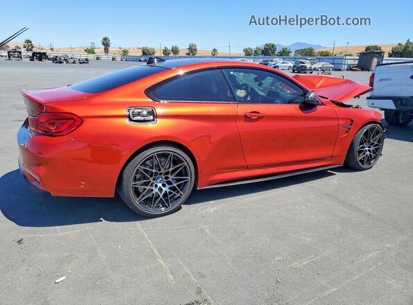WBS4Y9C53JAC86214 2018 BMW M4 Red Задня права чверть