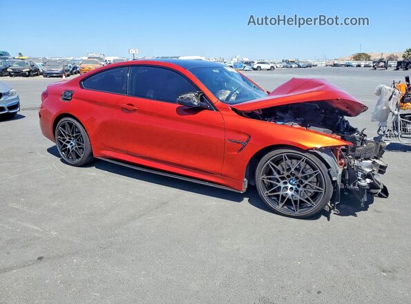 WBS4Y9C53JAC86214 2018 BMW M4 Red Передня права чверть