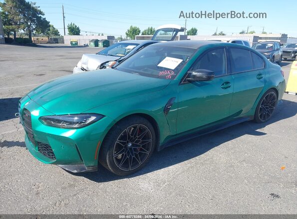 WBS53AY02RFS24218 2024 BMW M3 Green Передня ліва чверть