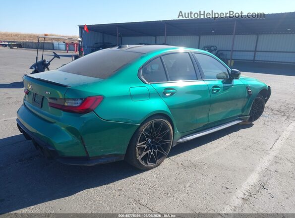 WBS53AY02RFS24218 2024 BMW M3 Green Задня права чверть