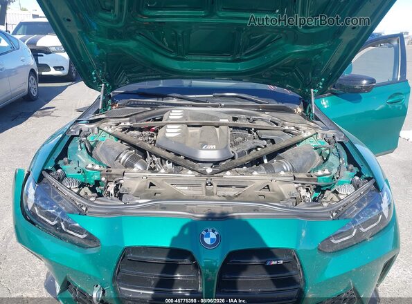 WBS53AY02RFS24218 2024 BMW M3 Green Вид ззаду